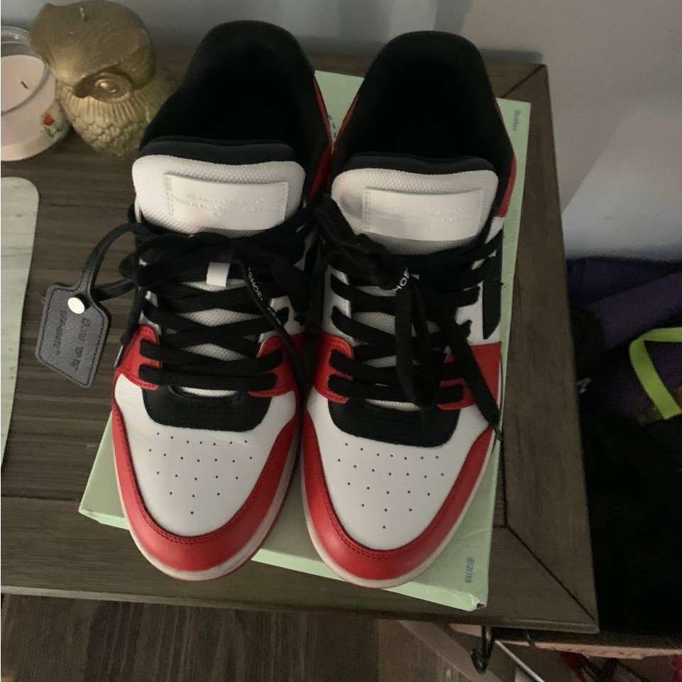 Off-White Out Of Office Low 'Red White Black'